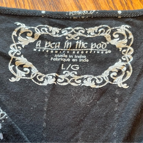 A Pea in the Pod Paisley Print Maternity Top Size L - Picture 6 of 6